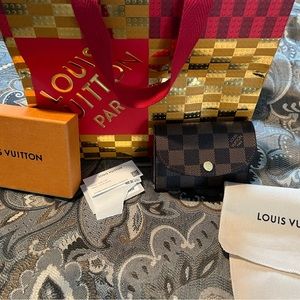 Louis Vuitton ROSALIE COIN PURSE monogram/Rose Ballerine.